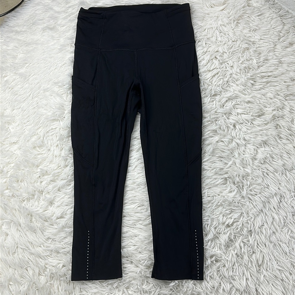 Lululemon Fast & Free Crop II *Nulux 19" Black
